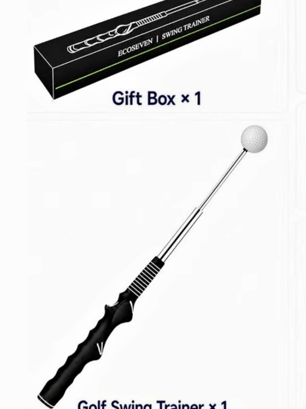 Ecosseven Golf Swing Trainer Golf Training Aid with Gift Box
